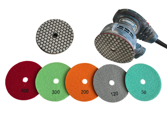 5" (125mm) Diamond Dry Polishing Pads image 1